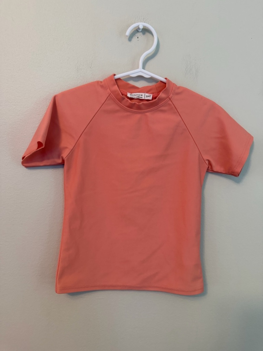 Minnow Coral-Orange Short Sleeve Rashguard